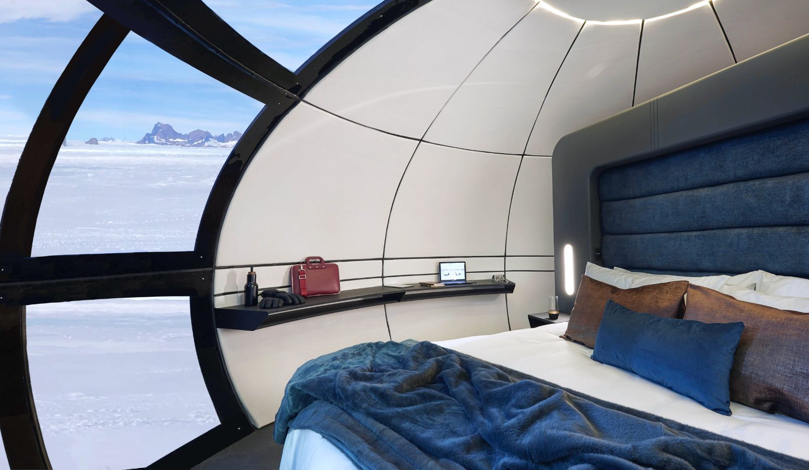 Echo pod interior in Antarctica