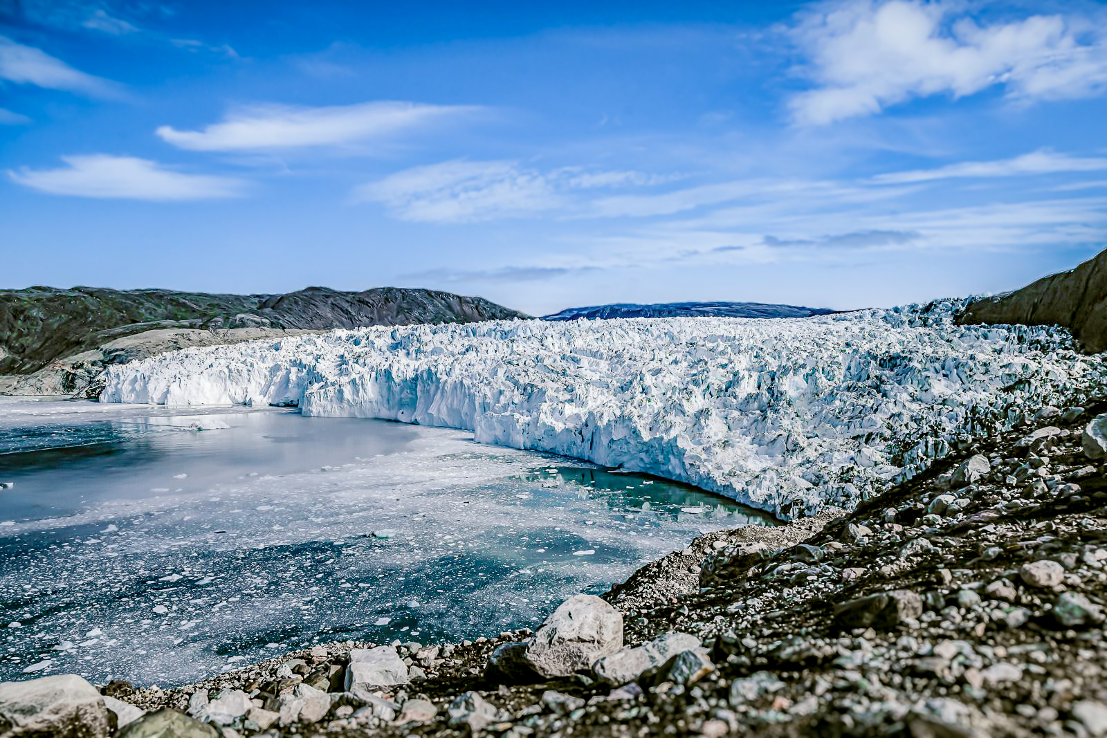A glacier in the Arctic spotted from Ponant's Le Boreal cruise ship