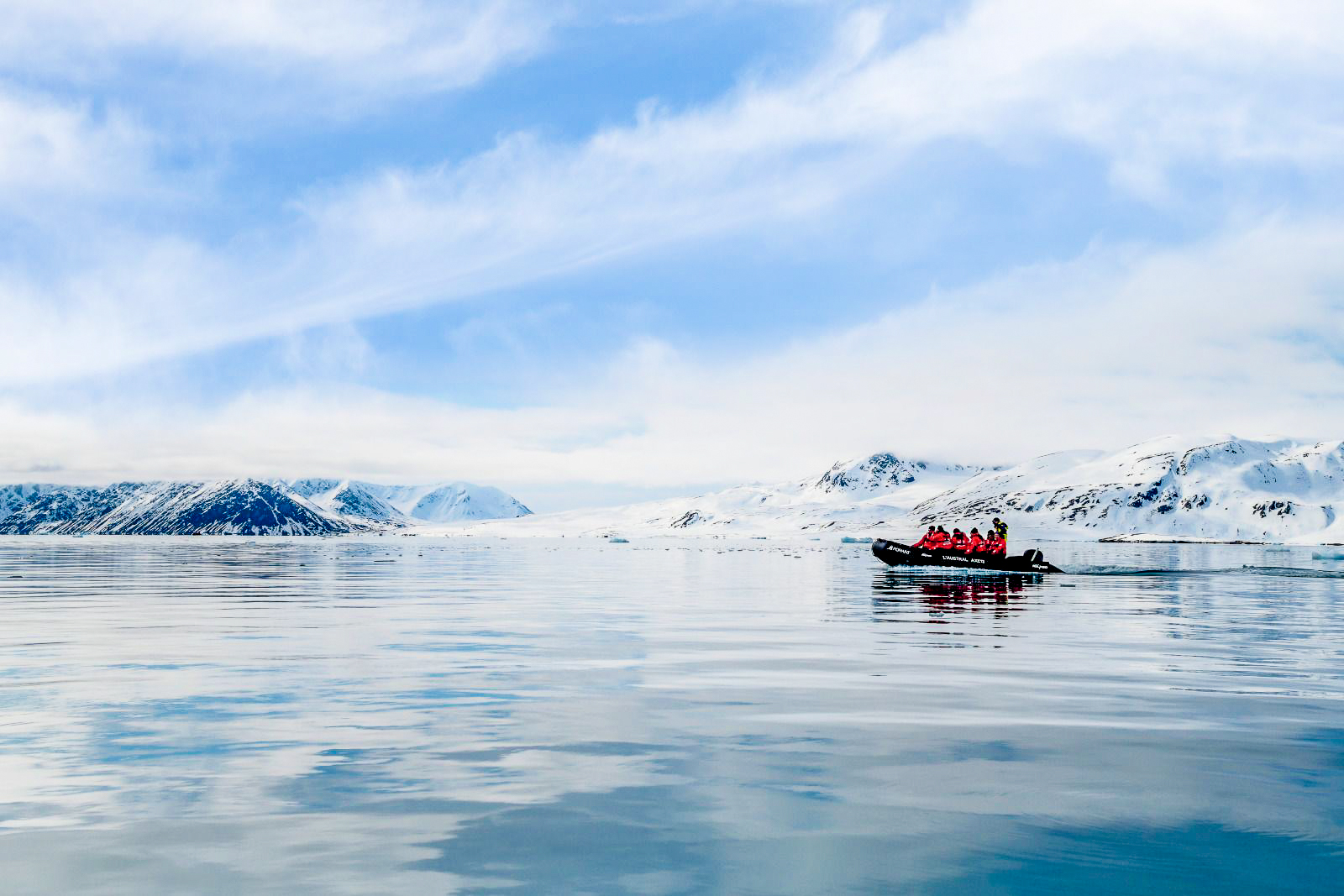An Arctic zodiac safari from Ponant's Le Boreal cruise ship