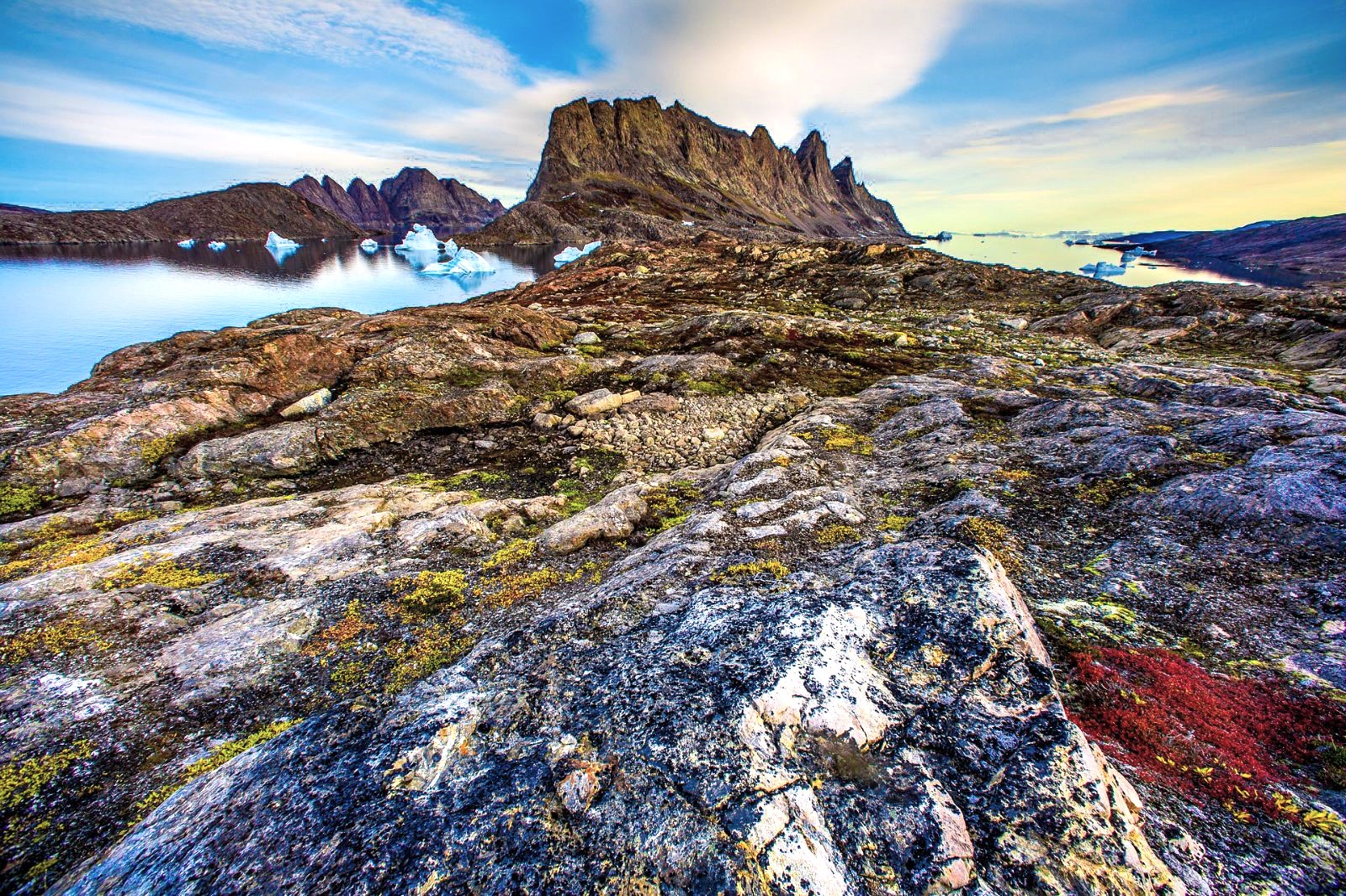 A landscape of Greenland in the Arctic