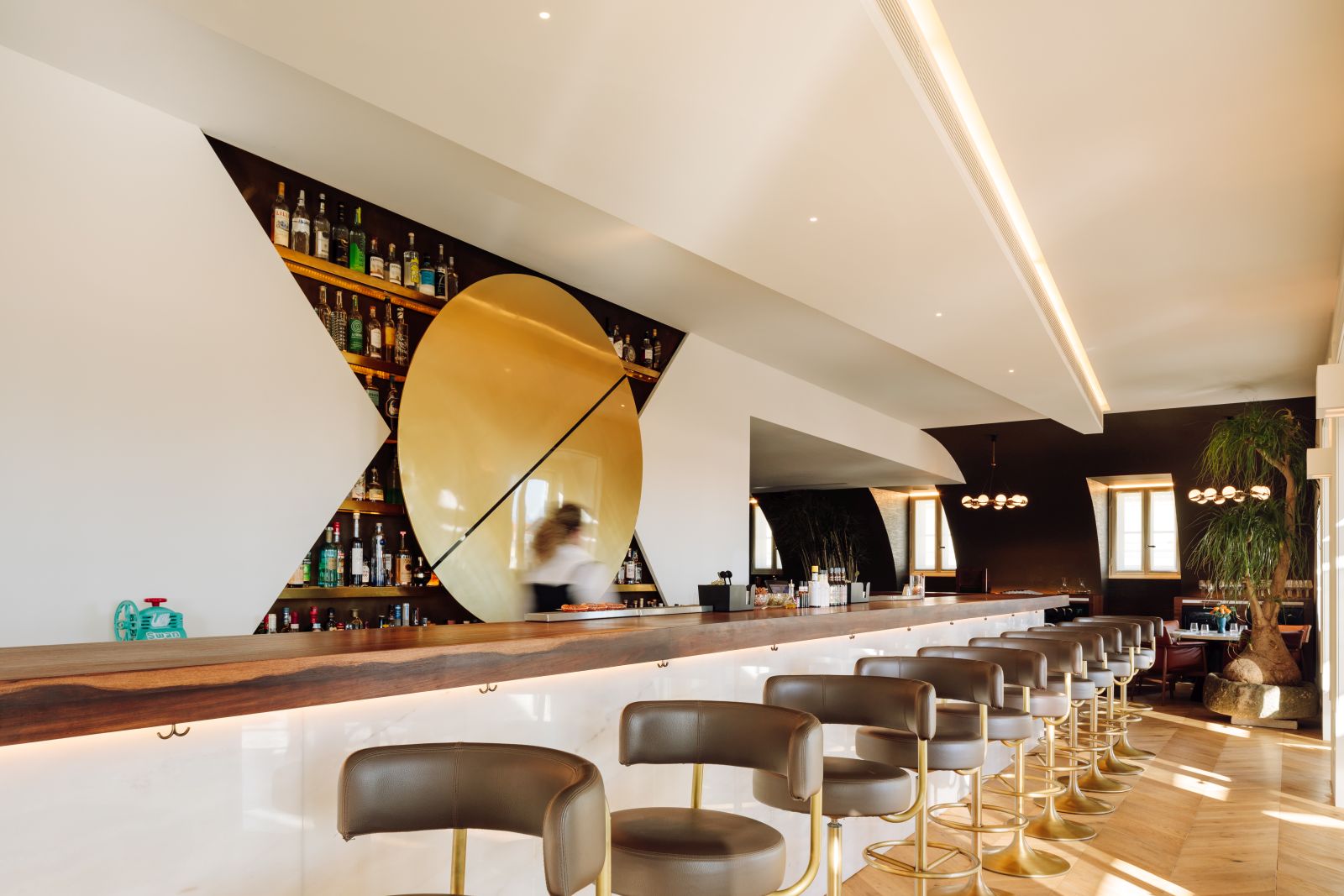The bar at the Bairro Alto Hotel in Lisbon Portugal