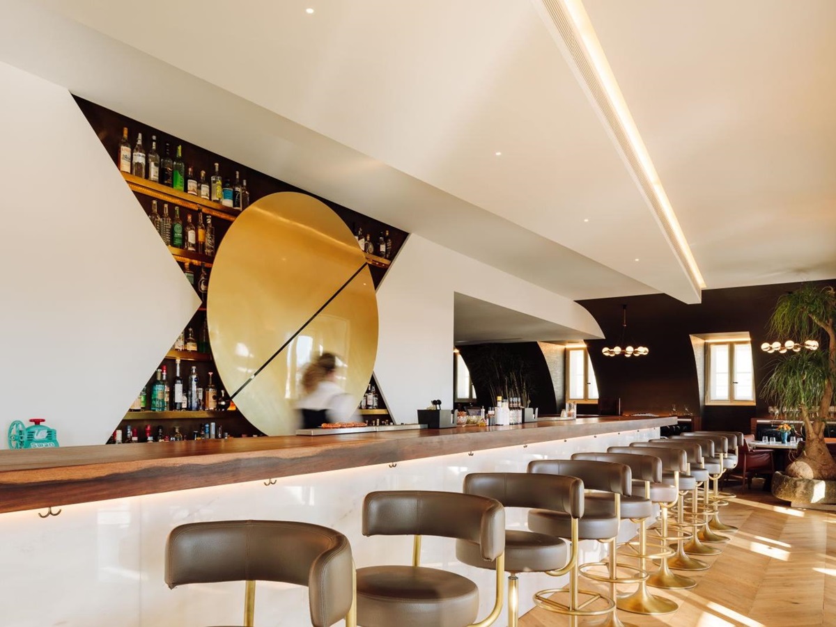 The bar at the Bairro Alto Hotel in Lisbon Portugal