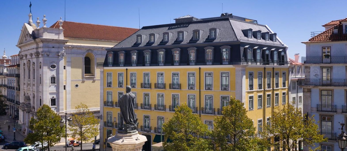 Exterior of the Bairro Alto Hotel in Lisbon Portugal
