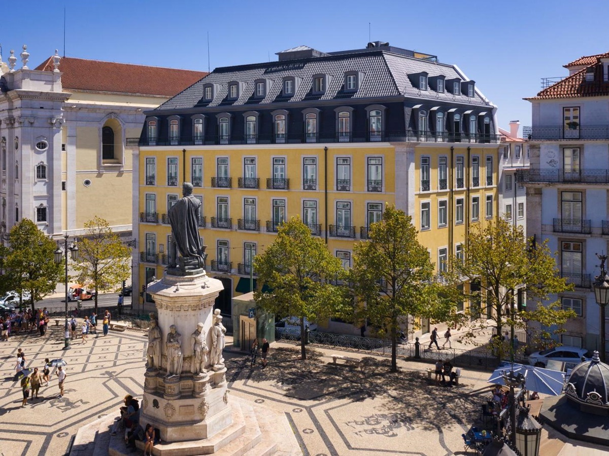 Exterior of the Bairro Alto Hotel in Lisbon Portugal