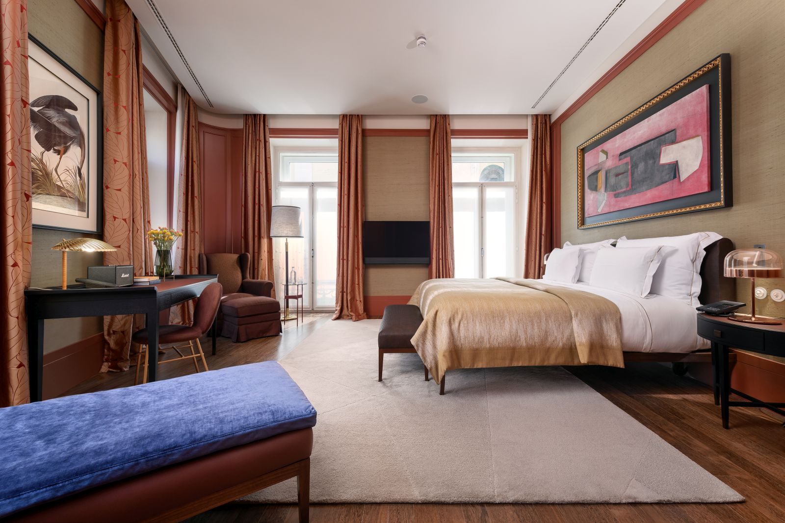 Newly refusbished suite at the Bairro Alto Hotel in Lisbon