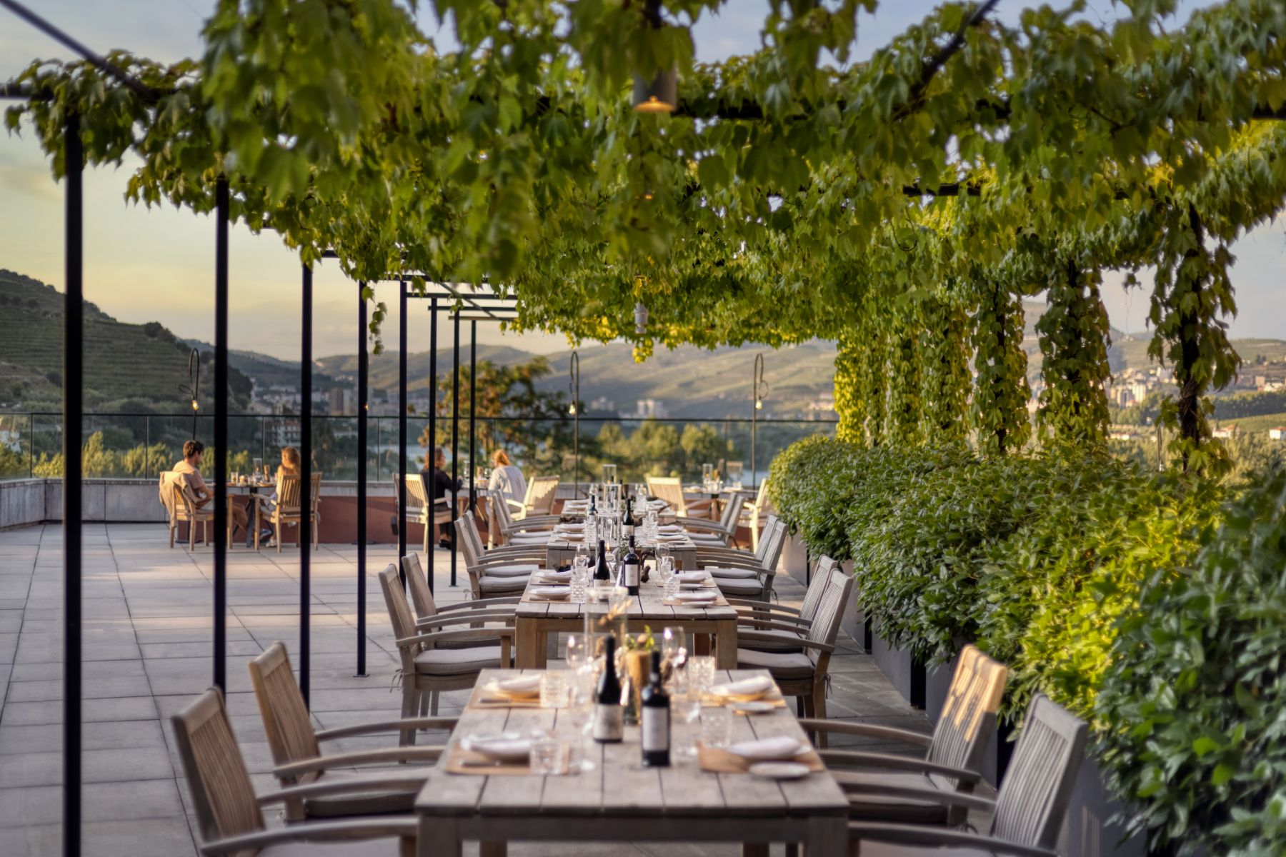Alfresco dining at Six Senses Douro Valley