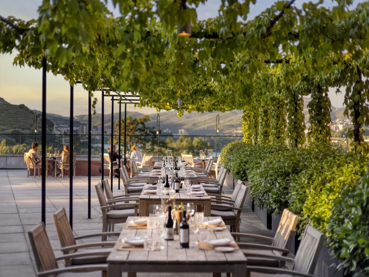 Alfresco dining at Six Senses Douro Valley
