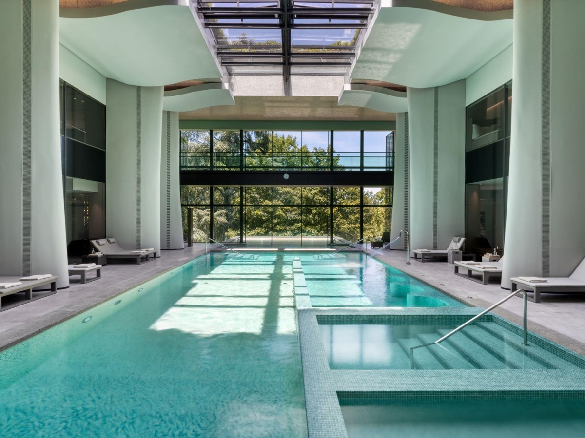 Indoor swimming pool at Six Senses Douro Valley