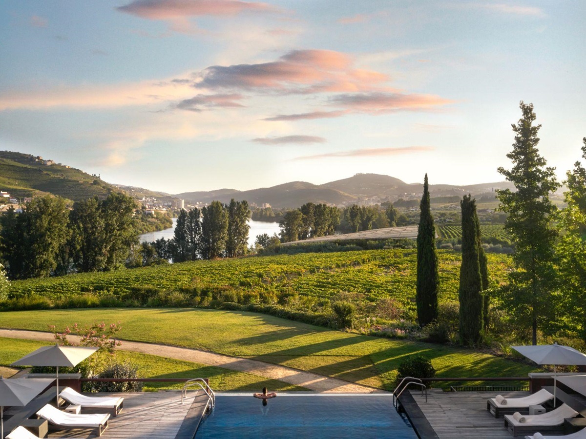 Views from the swimming pool at Six Senses Douro Valley
