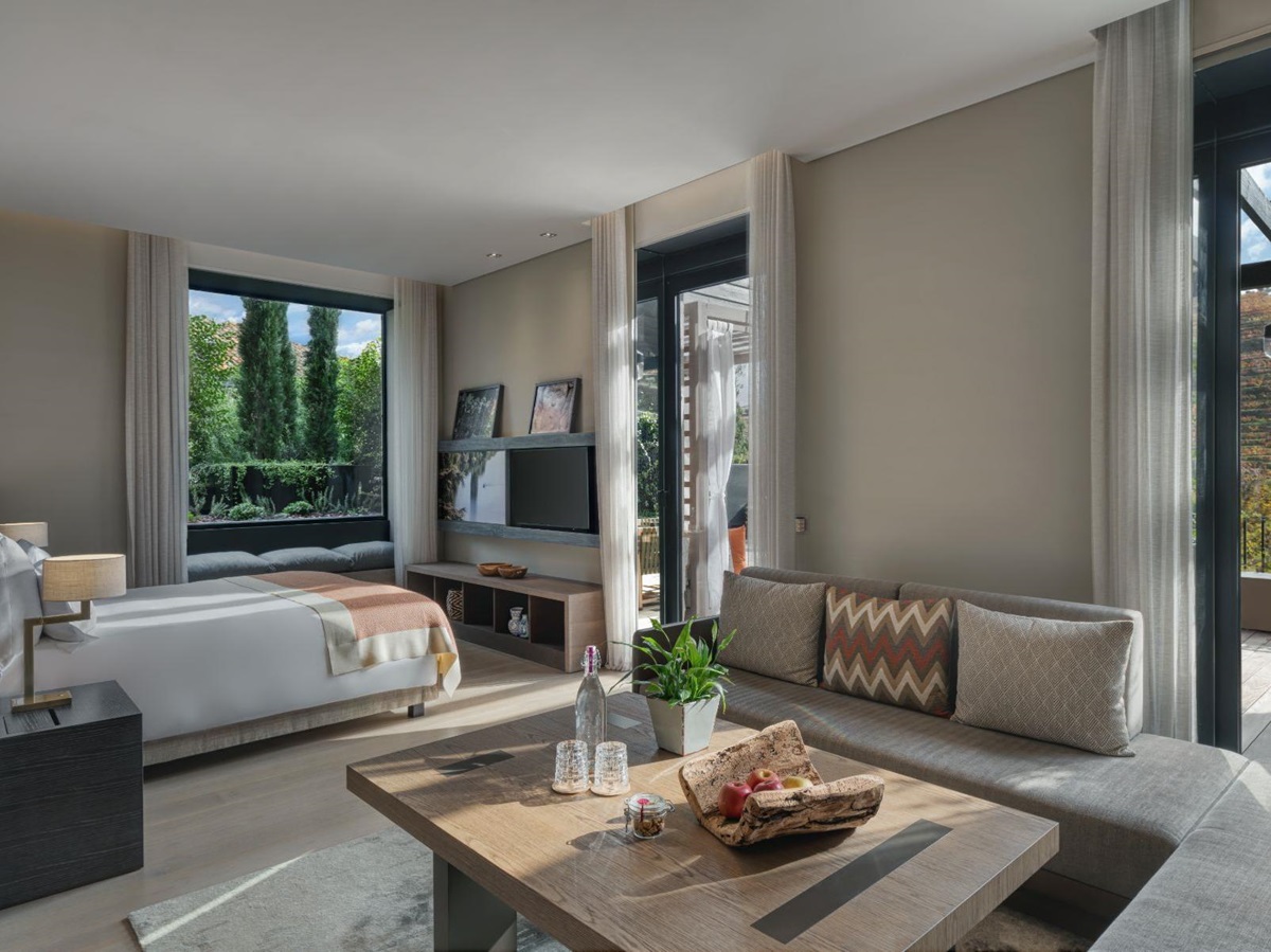 Premier bedroom at at Six Senses Douro Valley