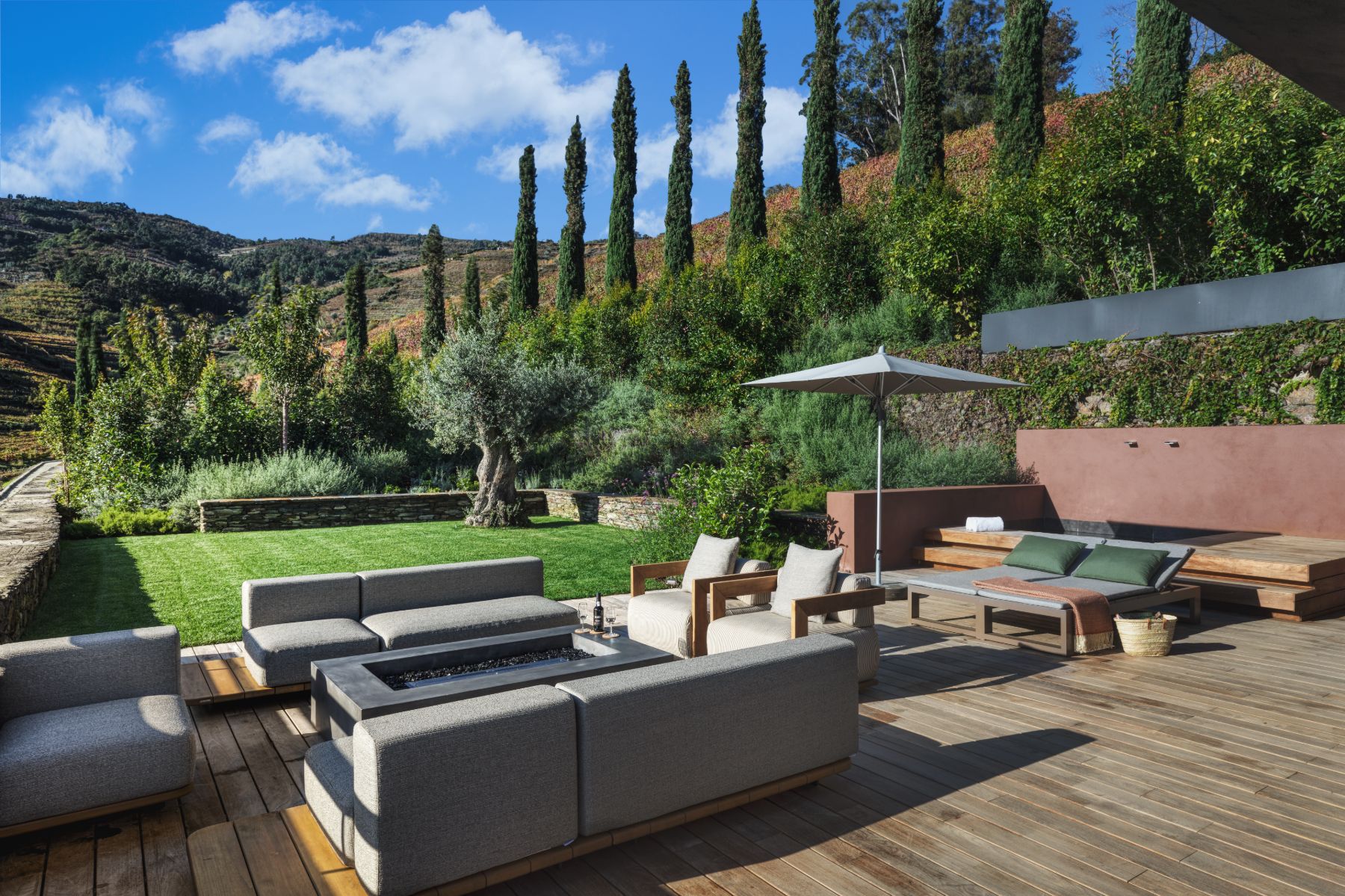 Garden in the garden suite at at Six Senses Douro Valley