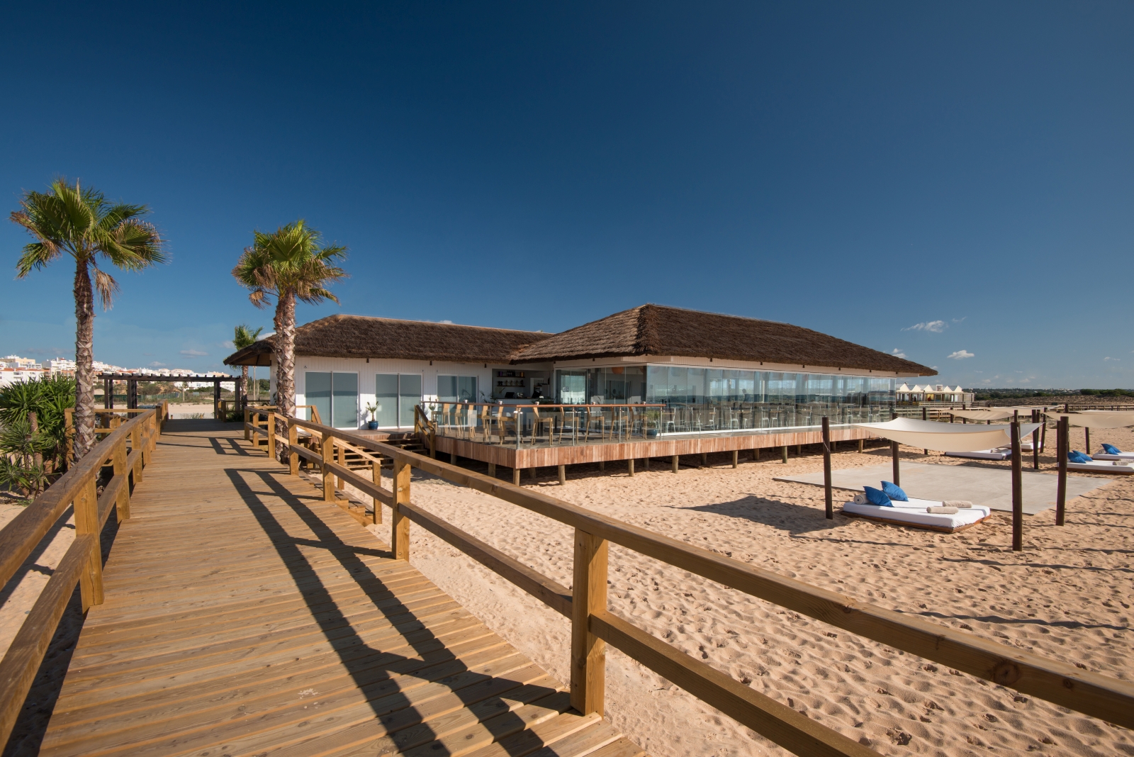 Praia Dourada beach restaurant at Vila Vita Parc in Portugal