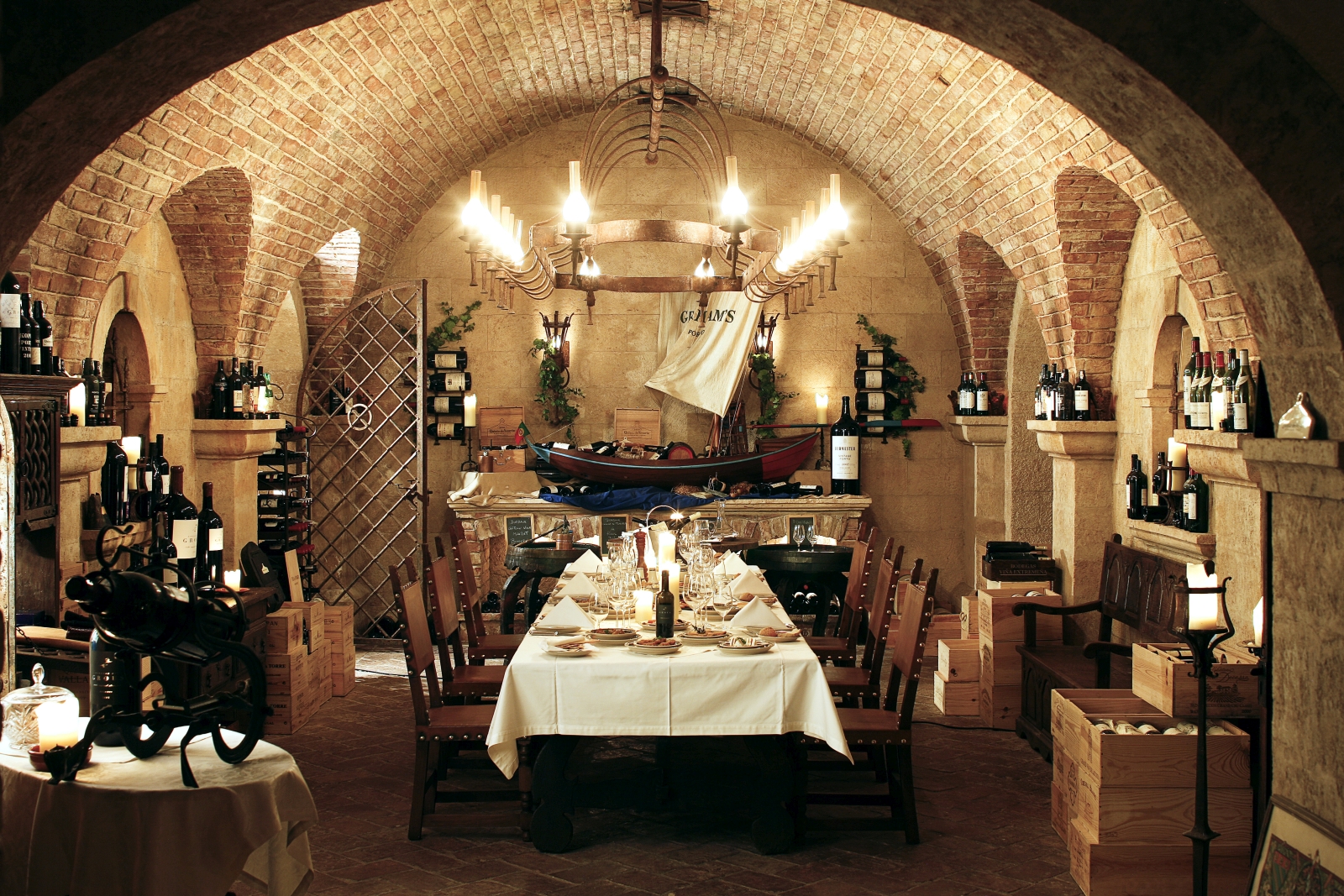 Wine cellar at Vila Vita Parc in Portugal