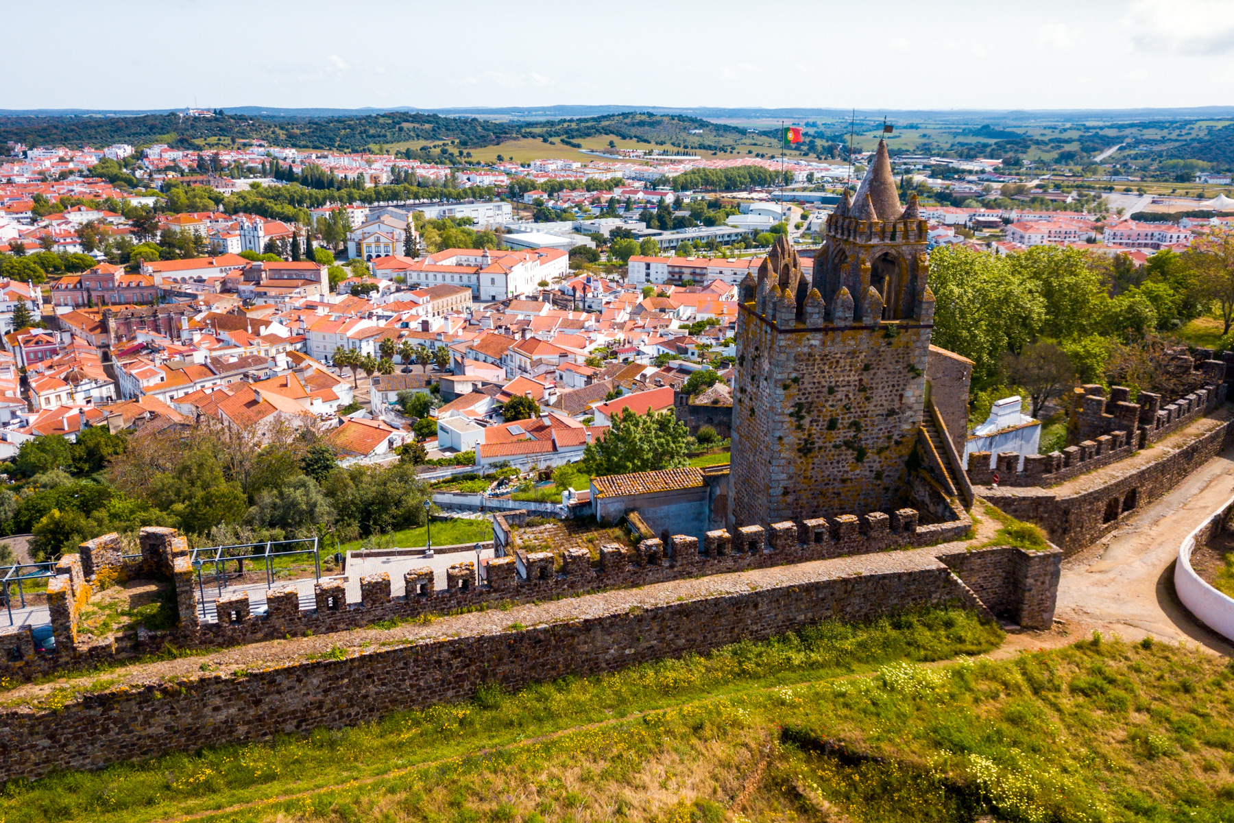 Views across Evora, Portugal
