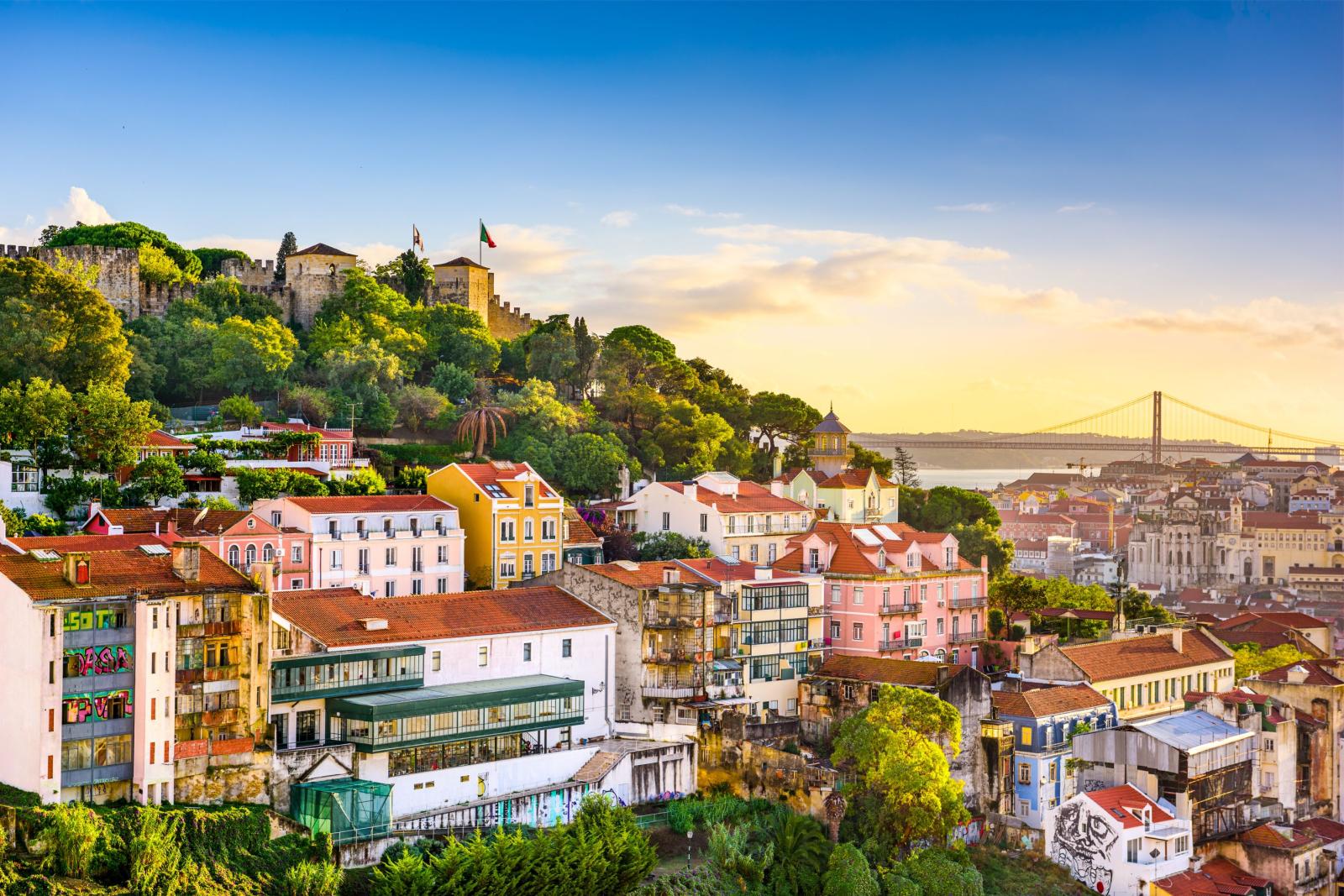 Sao Jorge Castle in Lisbon, Portugal