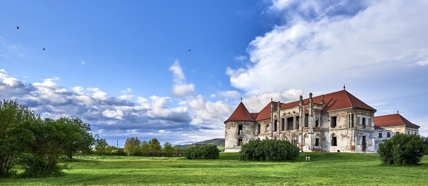 Bontida Banffy Castle in Maramures in Romania