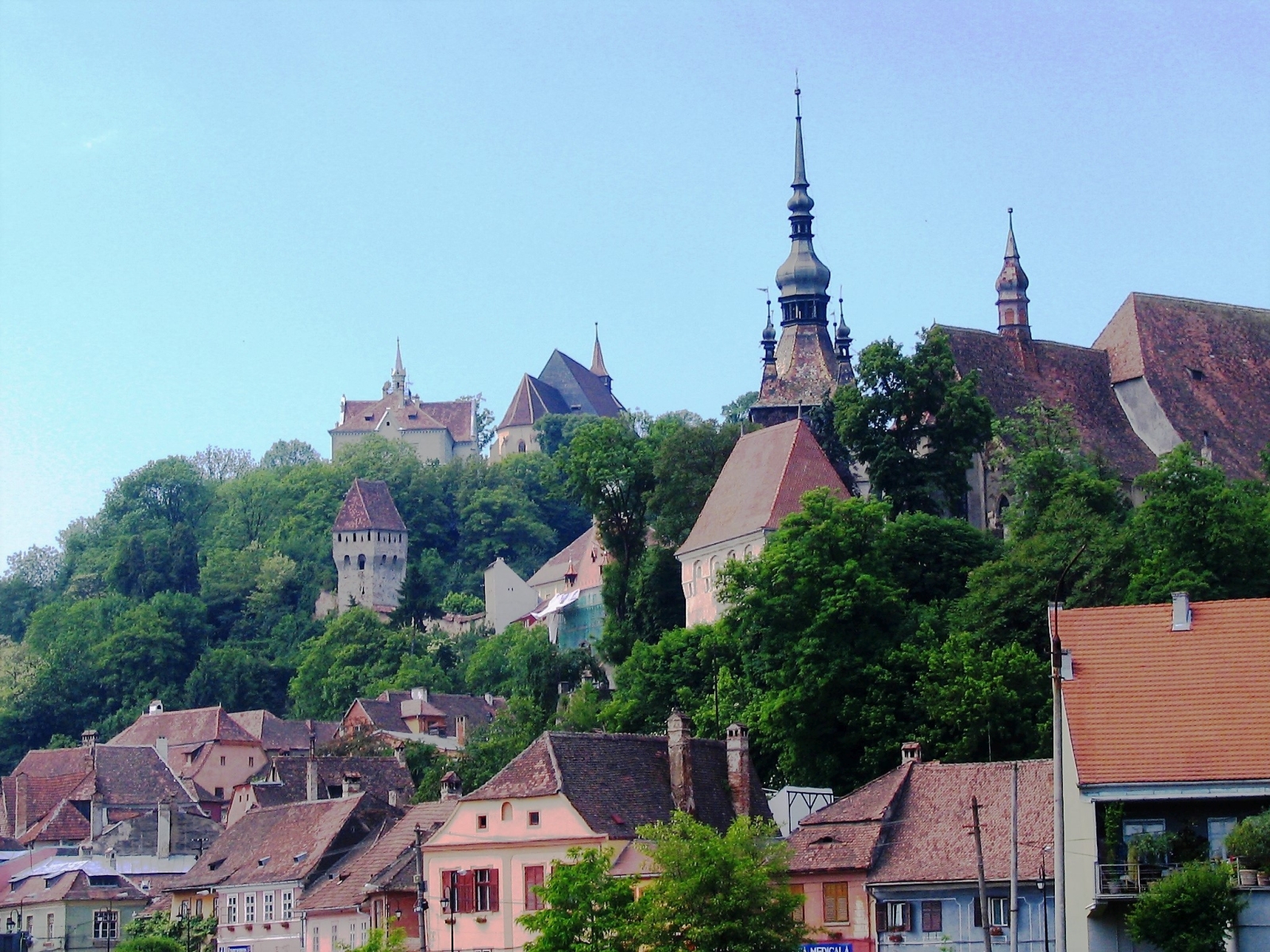 Sighisoara skyline in Romania