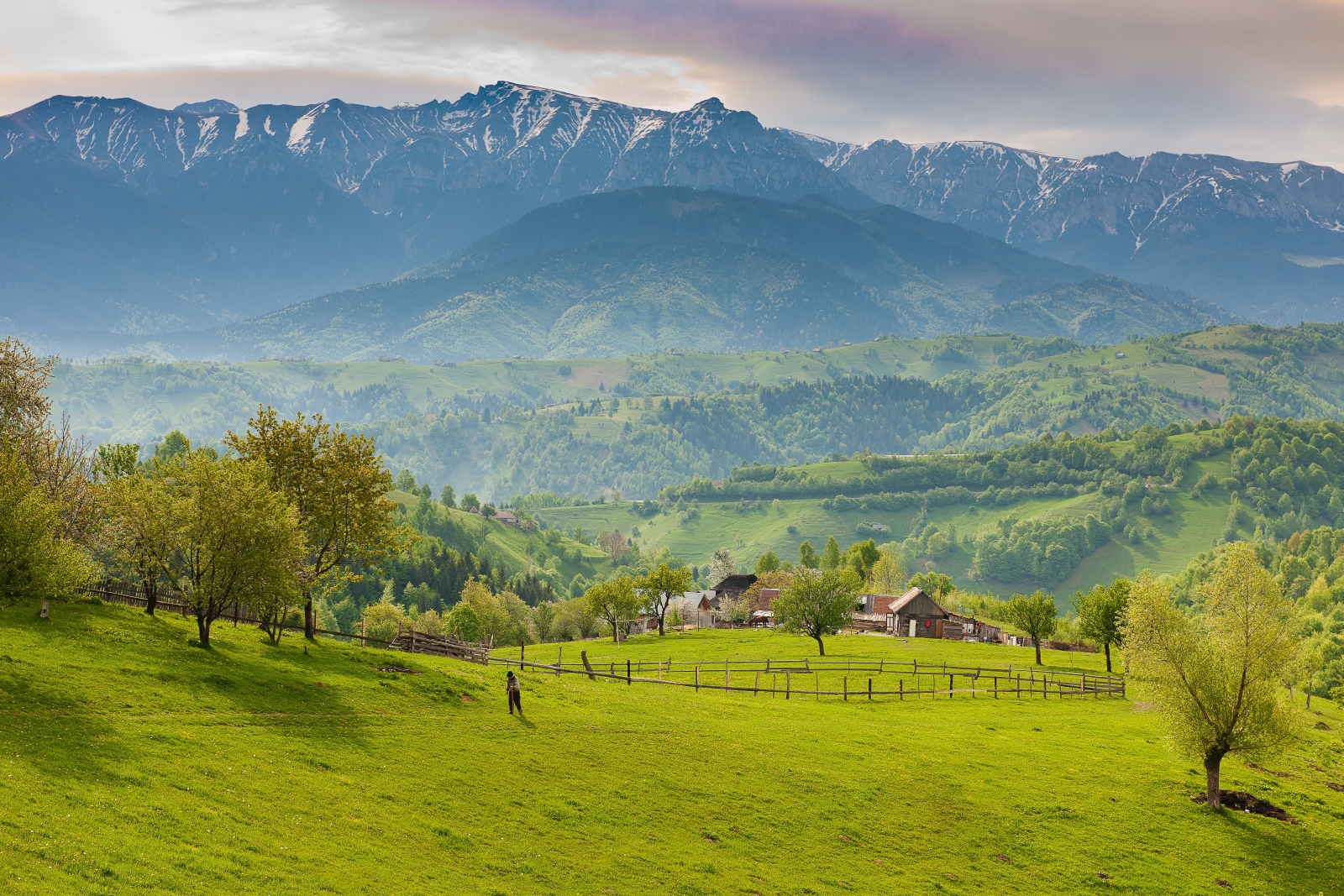 Traditional countryside in Maramures in Romania