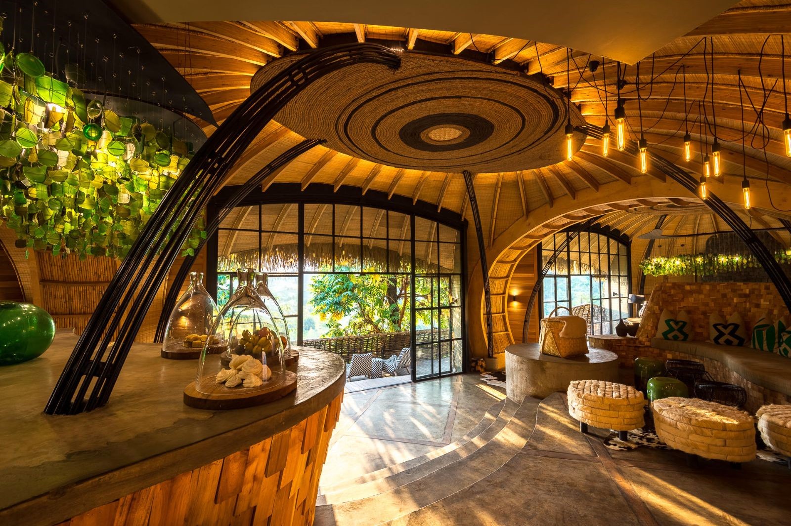 Reception at Wilderness Bisate Lodge in Rwanda