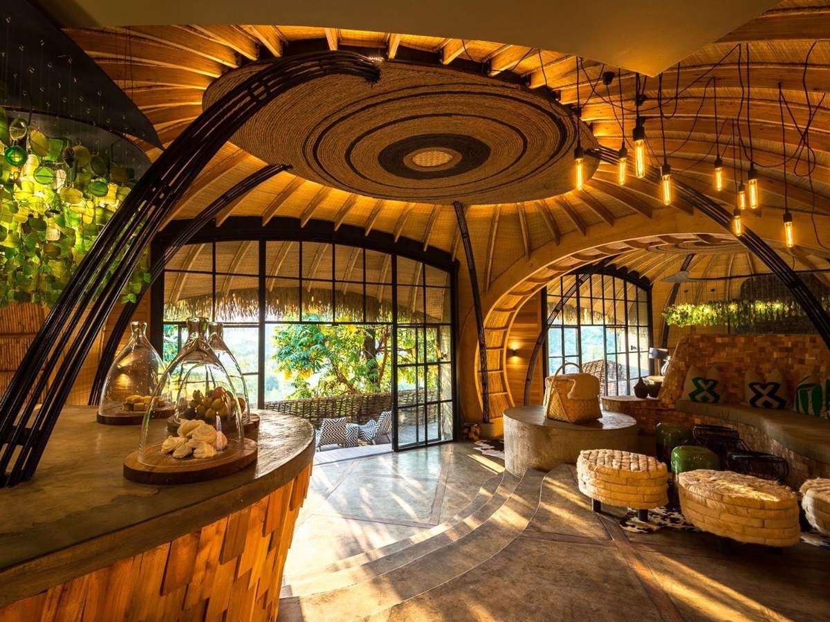 Reception at Wilderness Bisate Lodge in Rwanda