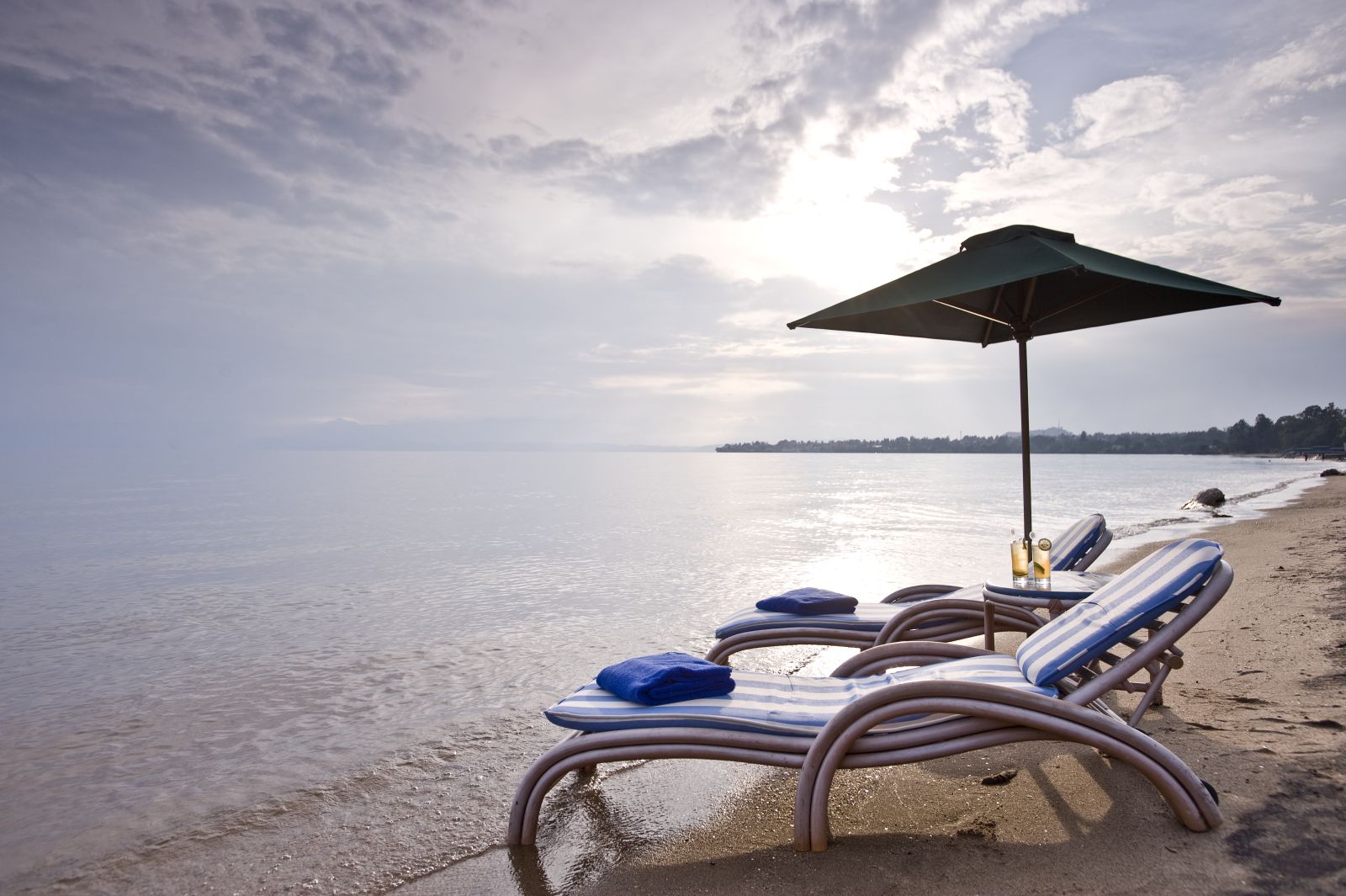 The beach at Kivu Serena Hotel in Rwanda 