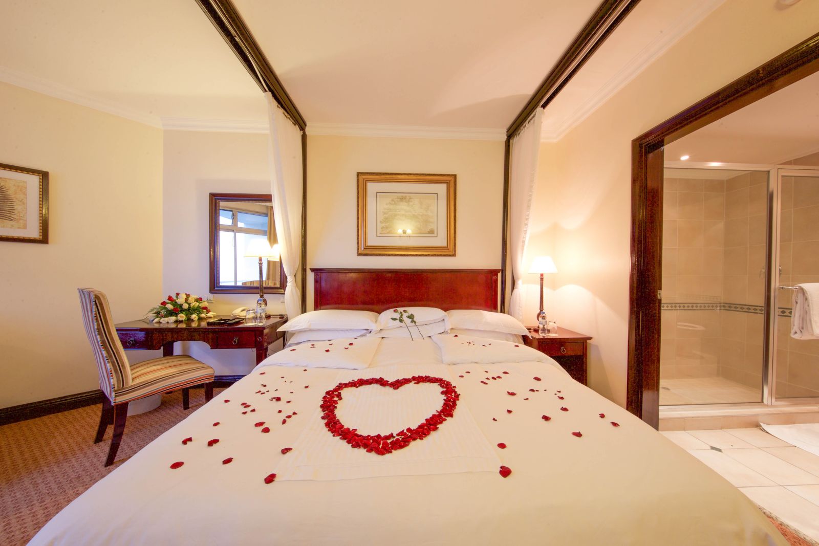 Honeymooners setup at Kivu Serena Hotel in Rwanda 