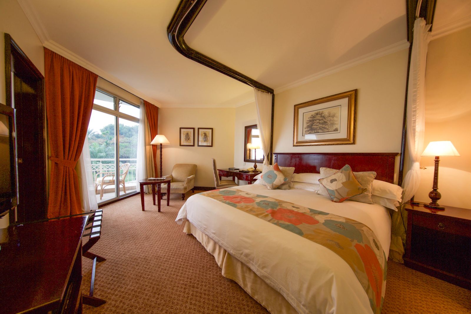 Suite bedroom at Kivu Serena Hotel in Rwanda 