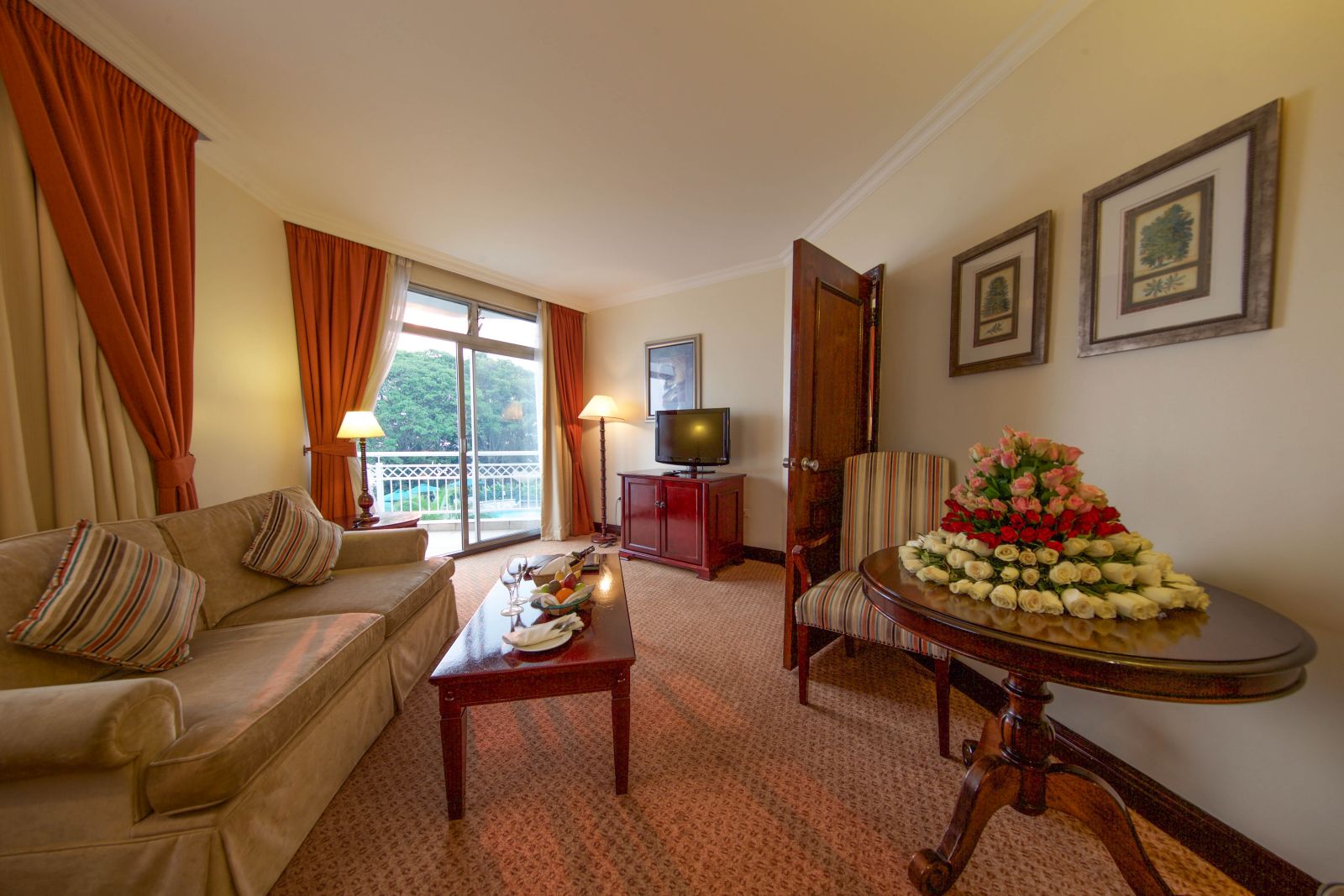 Suite sitting room at Kivu Serena Hotel in Rwanda 