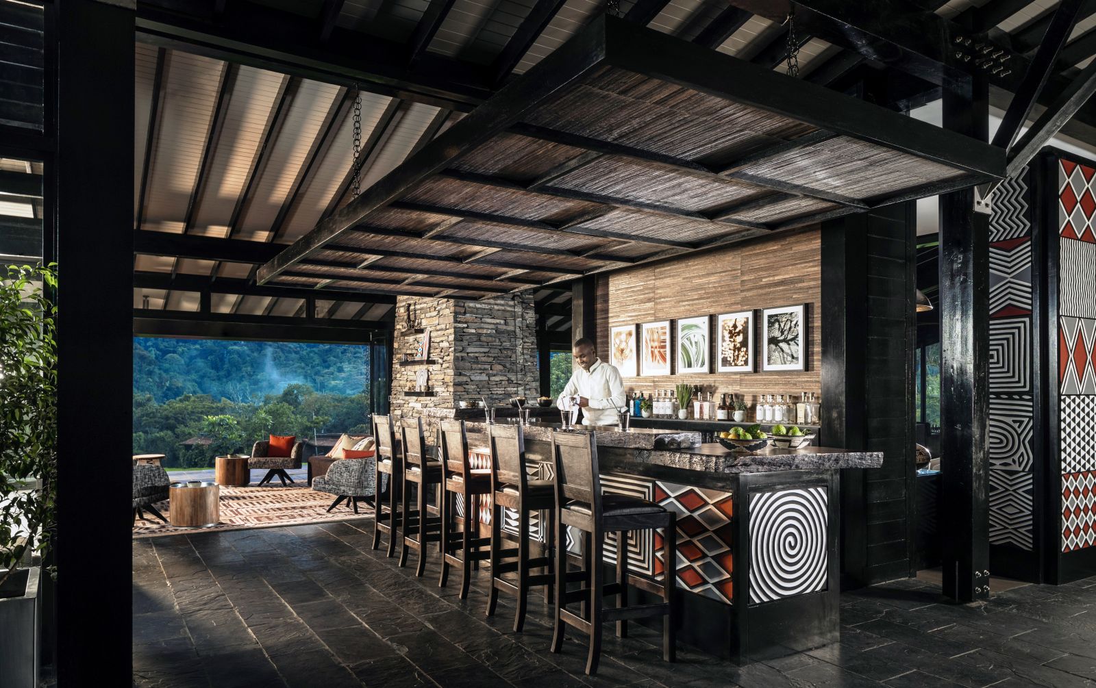 Nyungwe House in Rwanda - bar