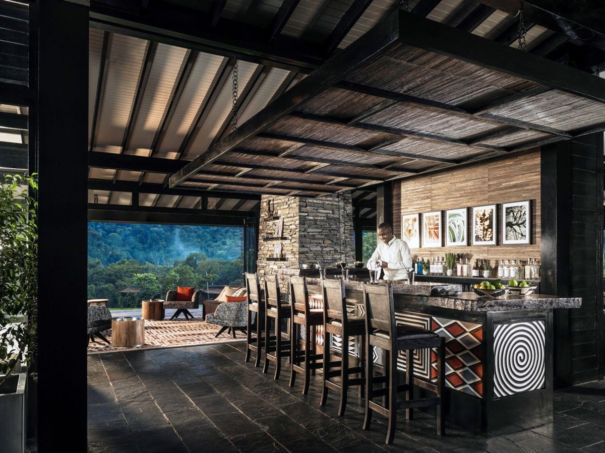 Nyungwe House in Rwanda - bar