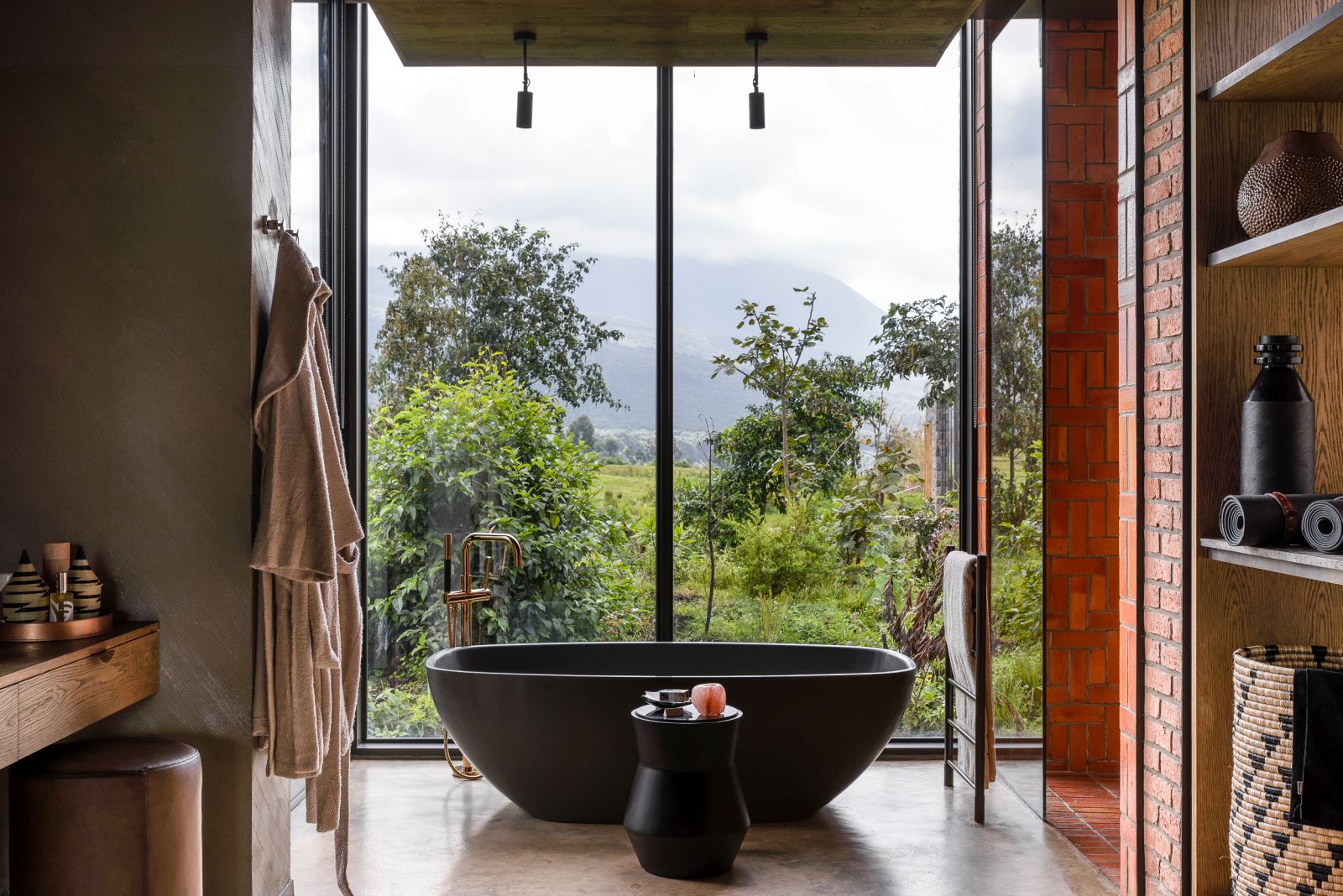 Bathroom at Singita Kwitonda Lodge in Rwanda