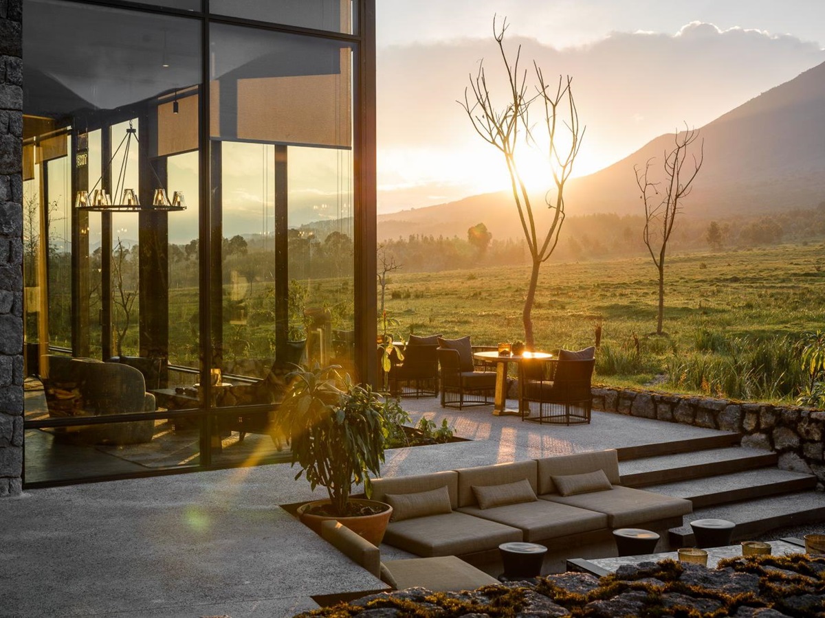 Exterior view of Singita Kwitonda Lodge in Rwanda