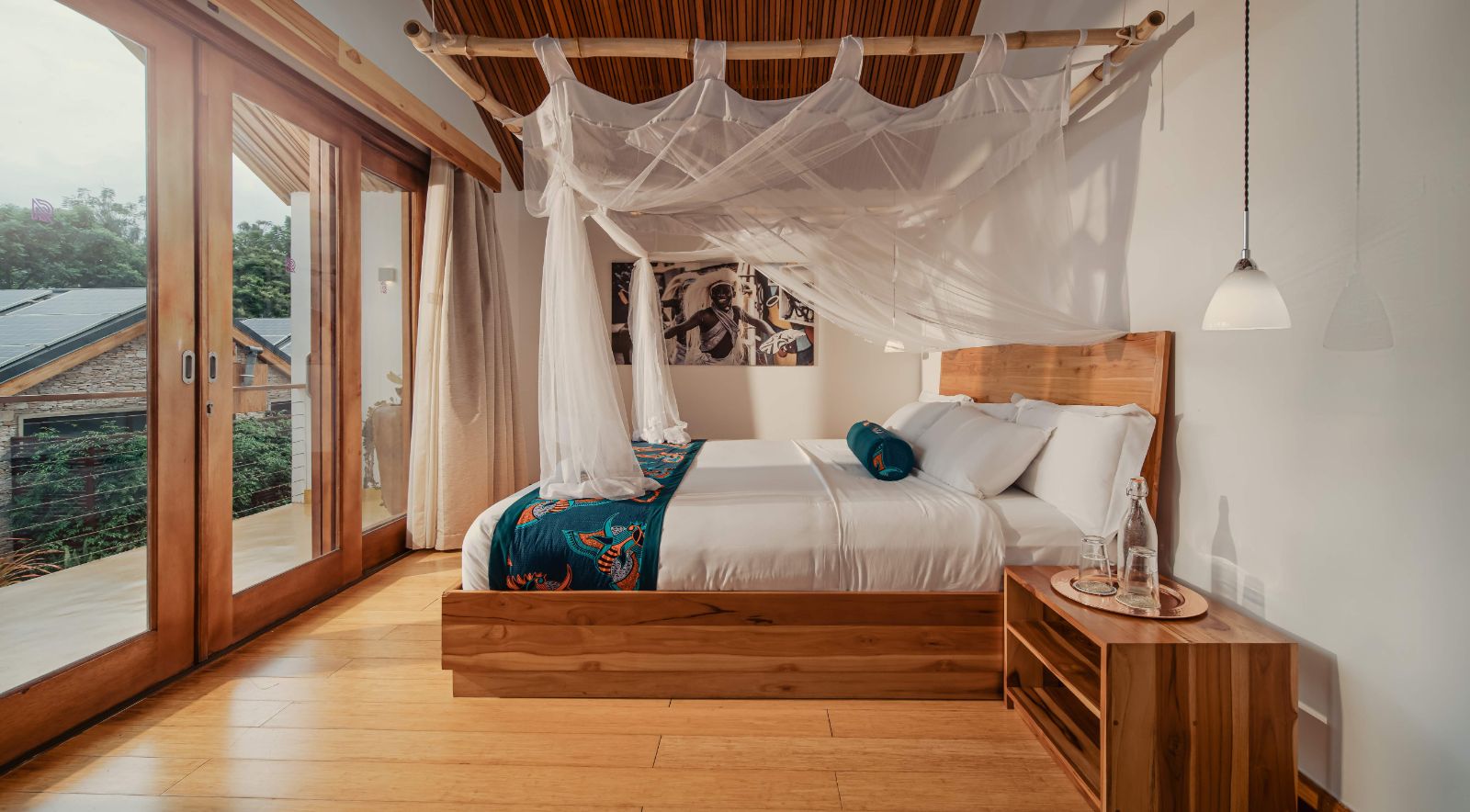 Guest suite bedroom at The Retreat in Kigali, Rwanda