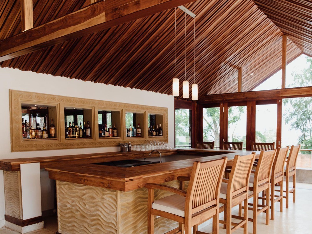 The bar at The Retreat in Rwanda