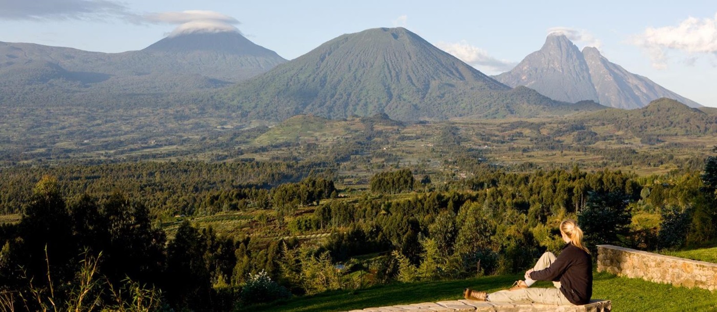 Scenic view at Virunga Lodge in Rwanda
