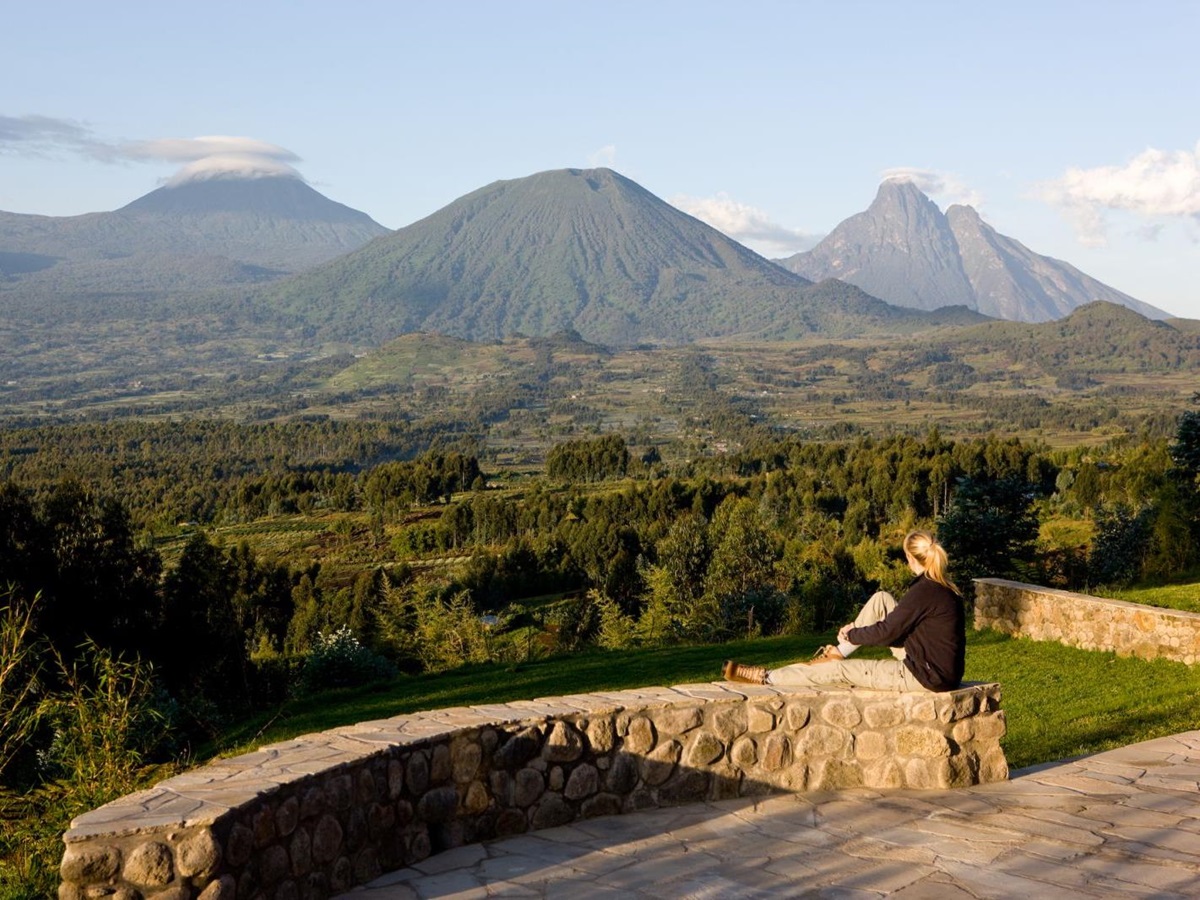 Scenic view at Virunga Lodge in Rwanda