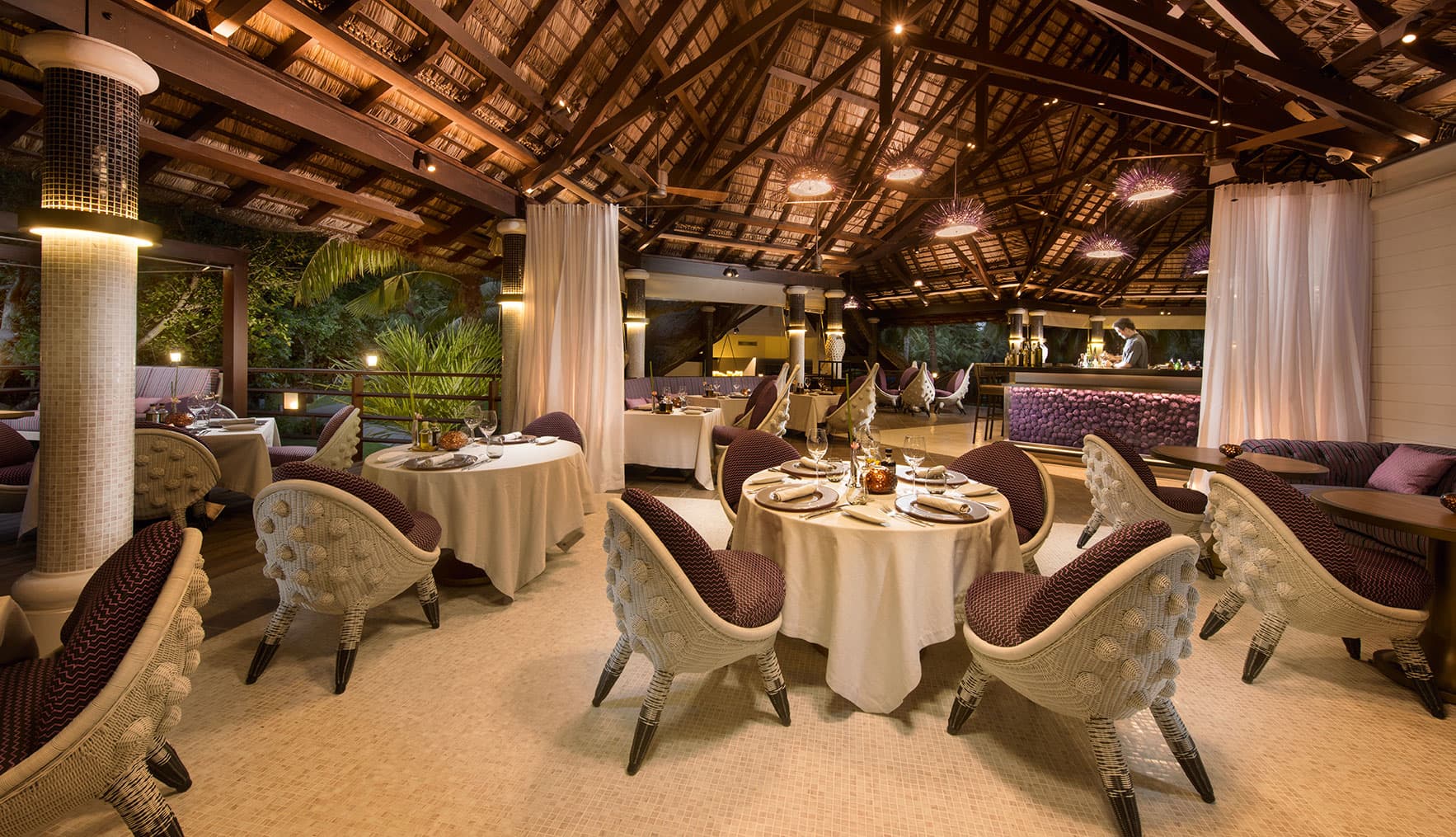 Ab Diva restaurant at Constance Lemuria, Seychelles
