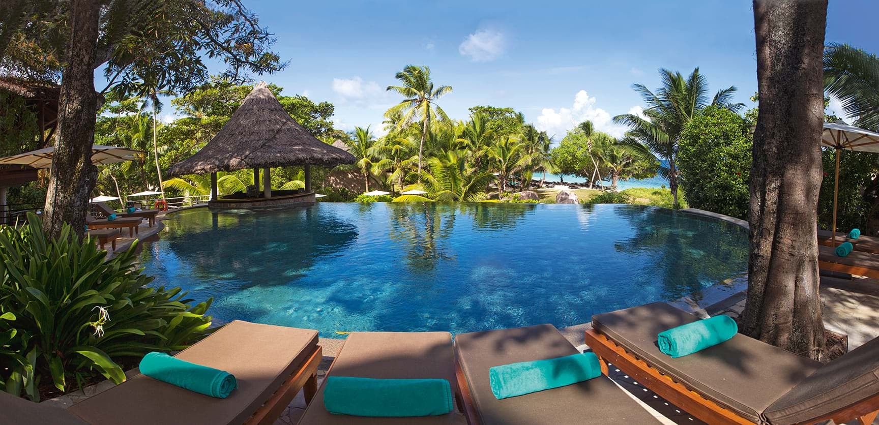 swimming pool of Constance Lemuria, Seychelles