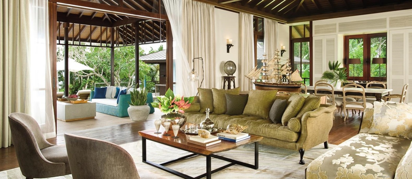 living room in Four Seasons Resort, Seychelles