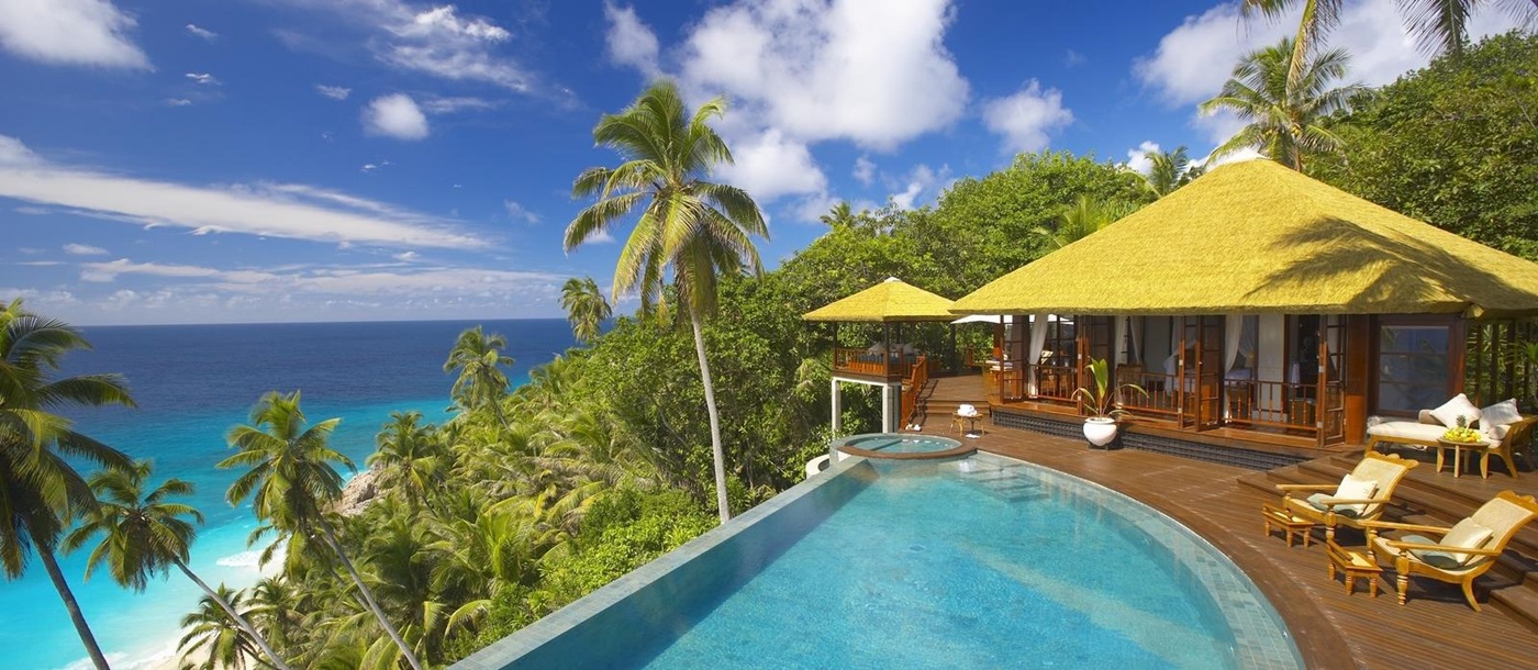 private pool at Fregate Island, Seychelles