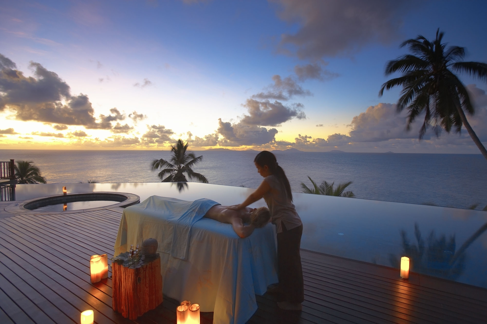 rock spa at Fregate Island, Seychelles