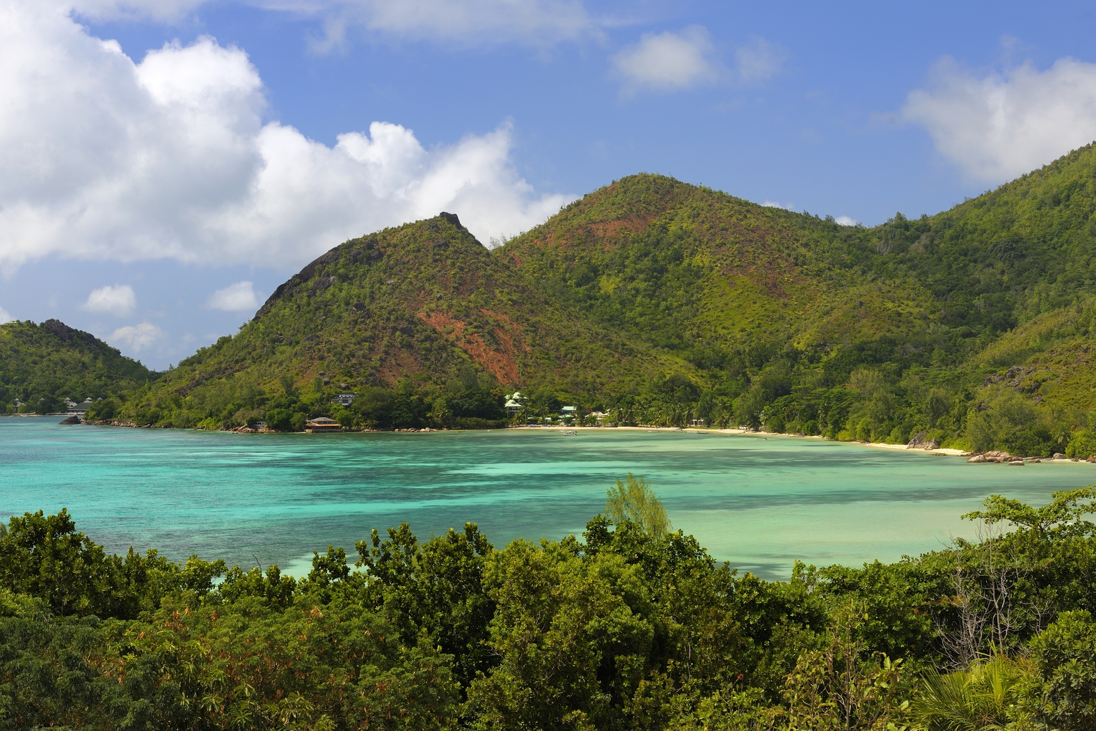 Seaview seen from Raffles, Praslin, Seychelles