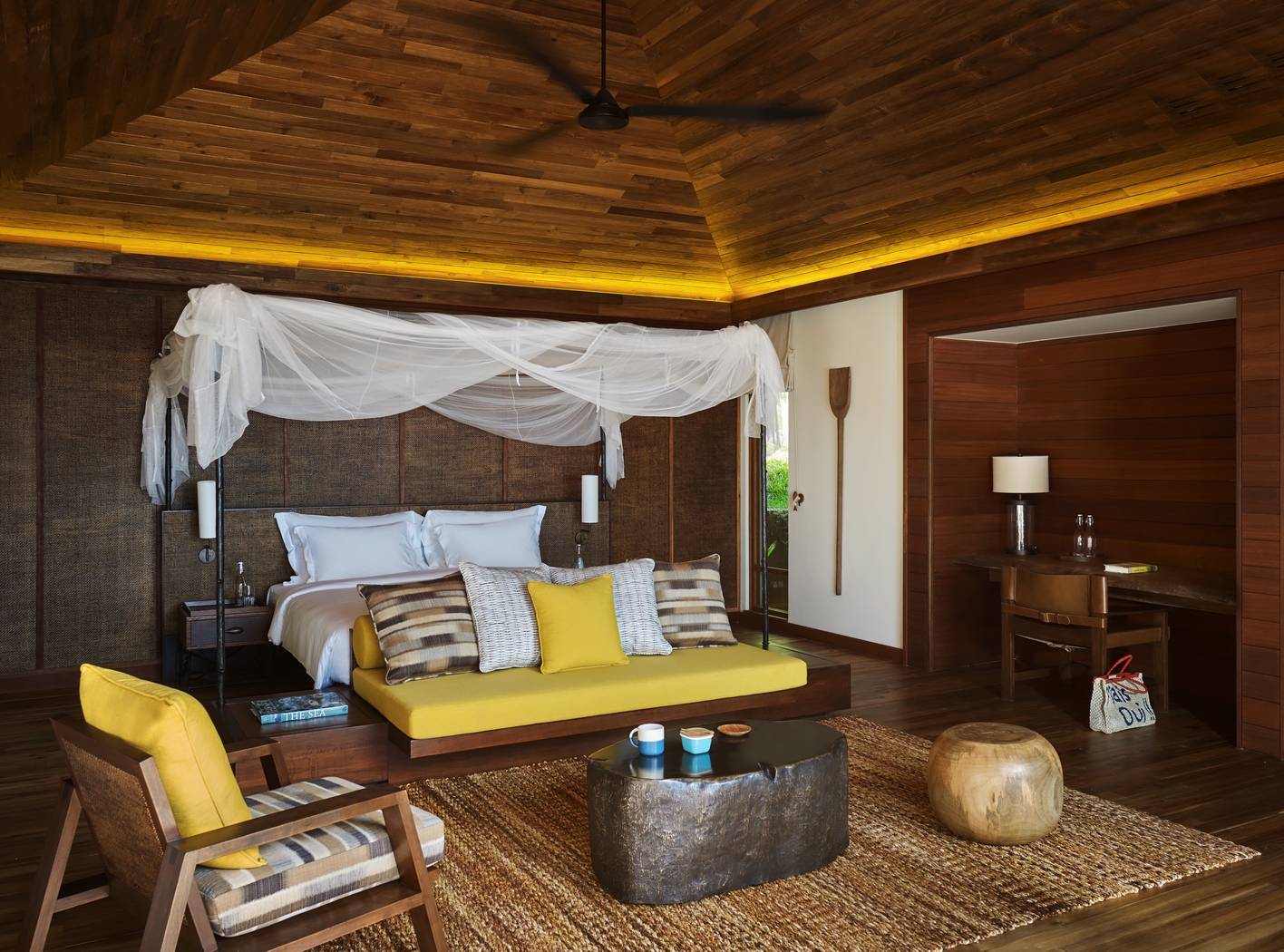 double bedroom in a two bedroom villa at Raffles, Prasin, Seychelles