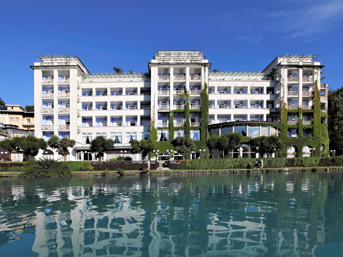 Exterior view of Grand Hotel Toplice in Slovenia