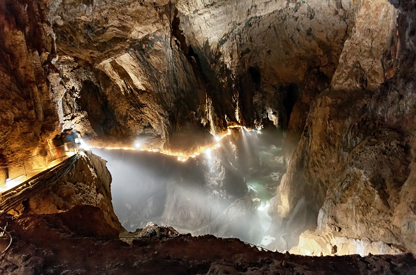 Interior of the Skocjan Caves in Slovenia