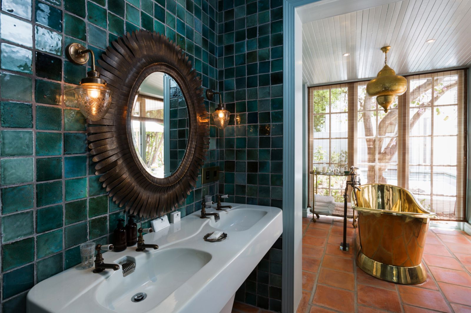 Bathroom of Vreugde suite at Akademie Street Boutique Hotel in Cape Town