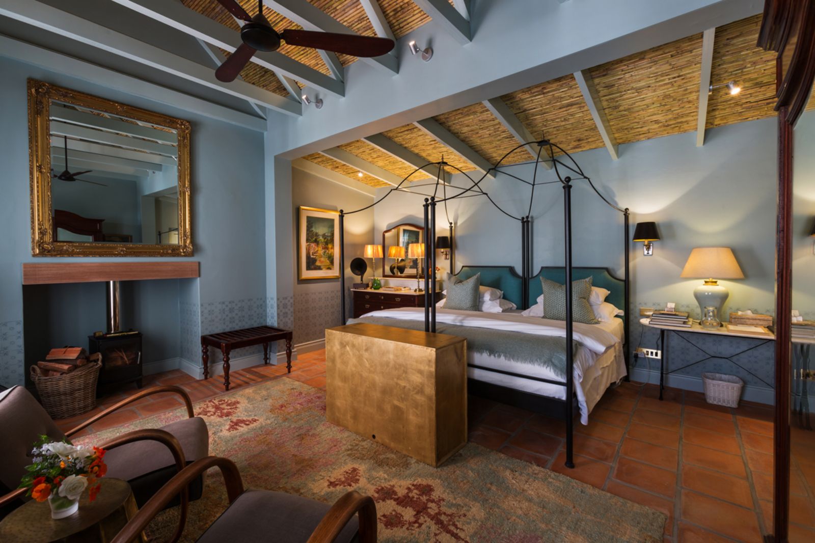Bedroom of Vreugde suite at Akademie Street Boutique Hotel in Cape Town