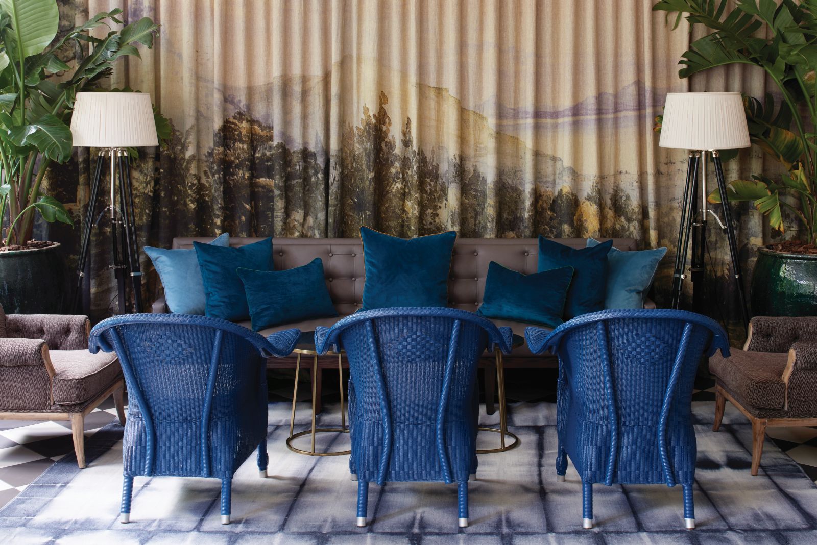 Bar sitting area at Belmond Mount Nelson in South Africa 