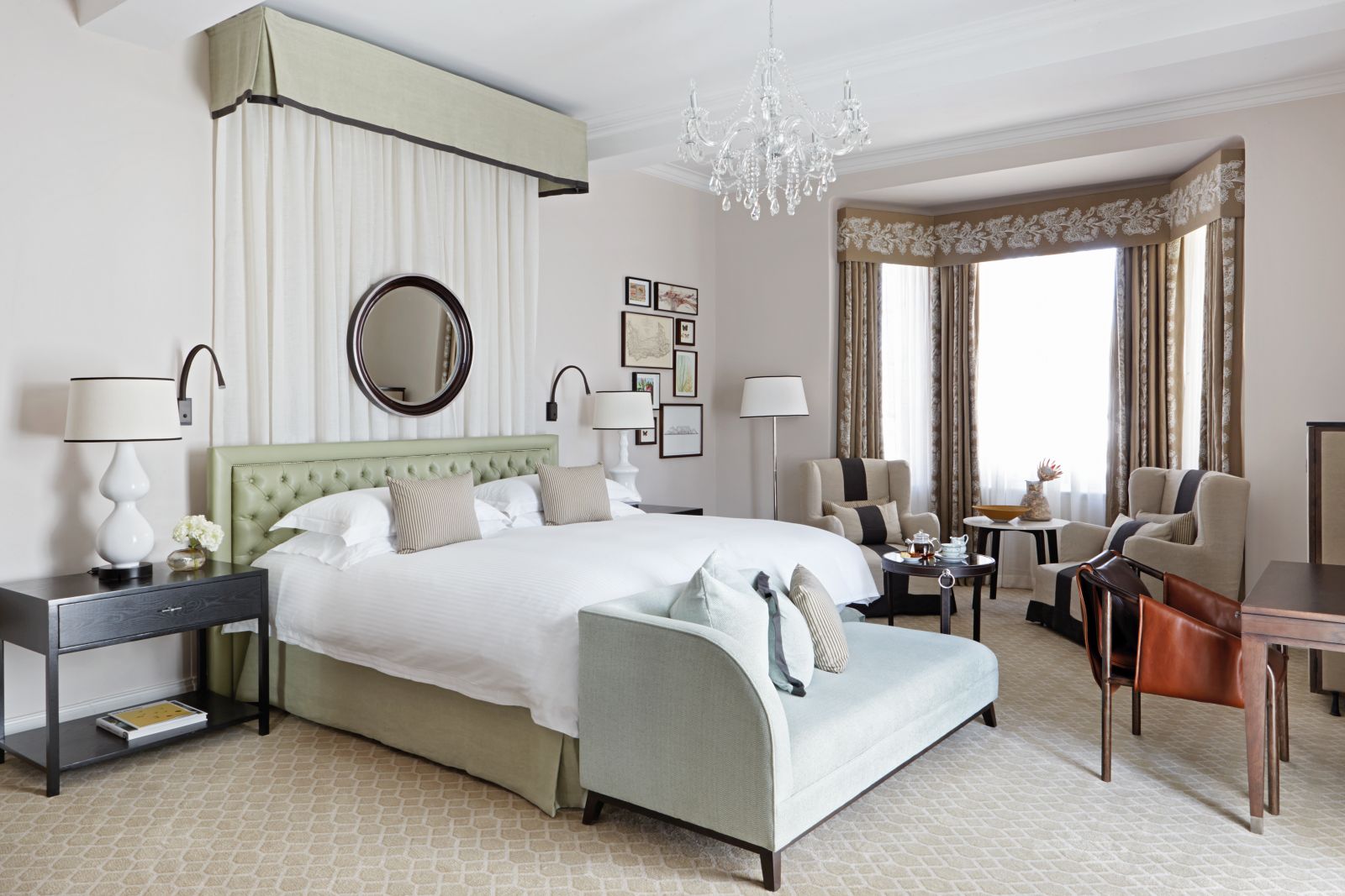 Bedroom interior at Belmond Mount Nelson in South Africa 