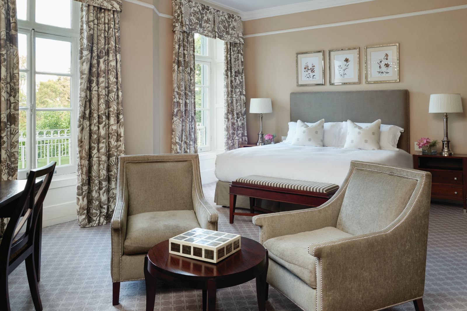 Bedroom sitting area at Belmond Mount Nelson in South Africa 